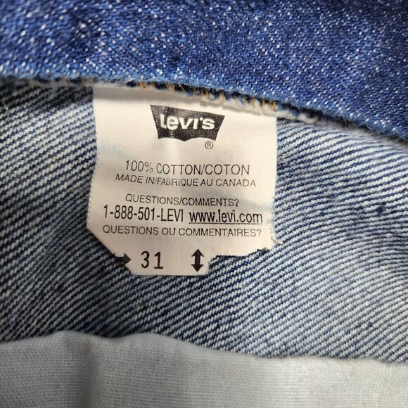 Vintage 70s Levis Jeans 30x29 Orange Tab 684 0217 Frayed Hem Dark Wash Mid Rise - Picture 7 of 11